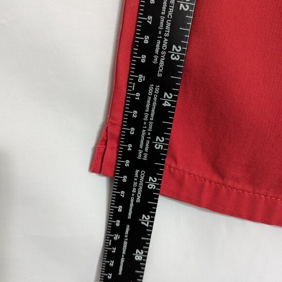 LRL Ralph Lauren Jeans Co Red Cotton Midcalf Chino Capri Womens Size 2P - Picture 11 of 12